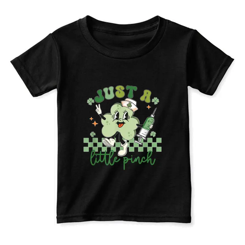 Womens Just A Little Pinch Nurse St Patrick's Day Toddler Staple T-Shirt
