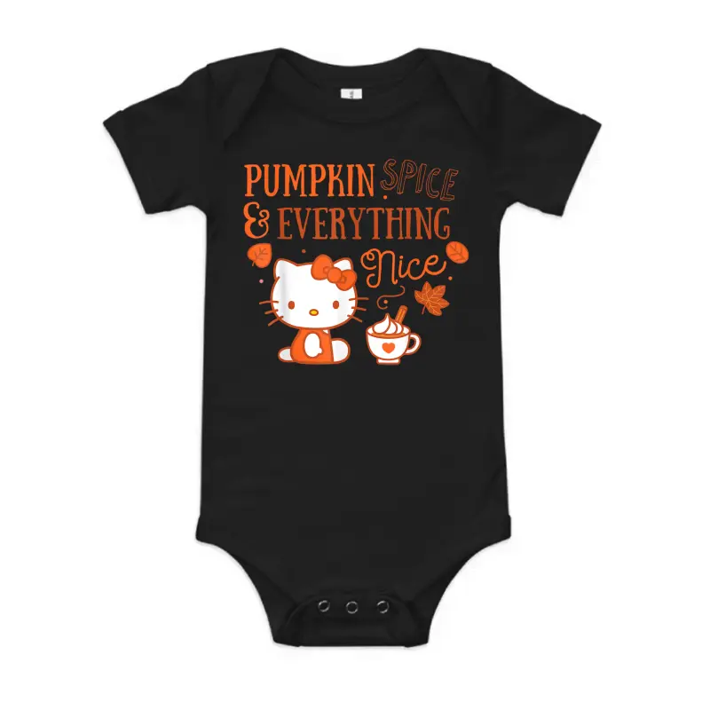 Hello Kitty Pumpkin Spice And Everything Nice Baby Onesie