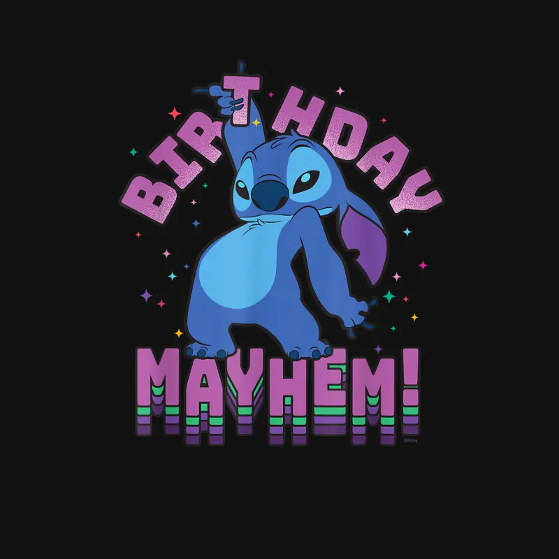 Disney Lilo & Stitch Disco Dance Birthday Mayhem! Baby Onesie