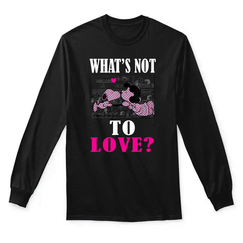 Peanuts Valentine Snoopy Lucy Love Unisex Long Sleeve T-Shirt