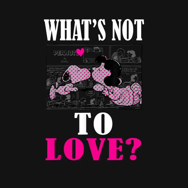 Peanuts Valentine Snoopy Lucy Love Unisex Long Sleeve T-Shirt