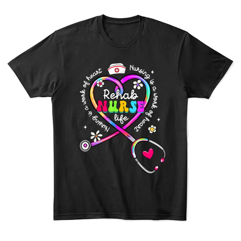 Nursing Is A Work Of Heart Tie Dye Phlebotomy Life Gifts Unisex Staple T-Shirt