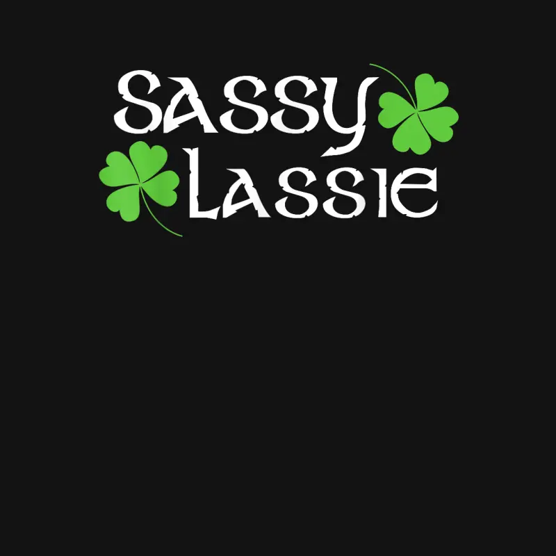 St Patricks Day Shirt Sassy Lassie Funny Irish Girl Women Youth Staple T-Shirt