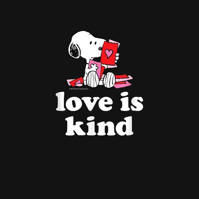 Peanuts - Valentines - Snoopy Love Is Kind Unisex Long Sleeve T-Shirt
