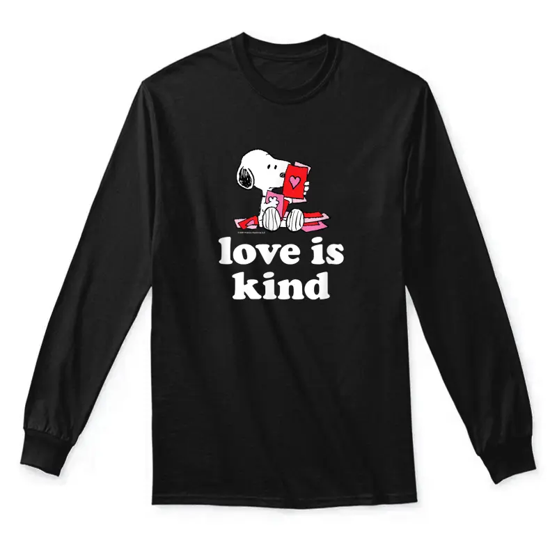 Peanuts - Valentines - Snoopy Love Is Kind Unisex Long Sleeve T-Shirt