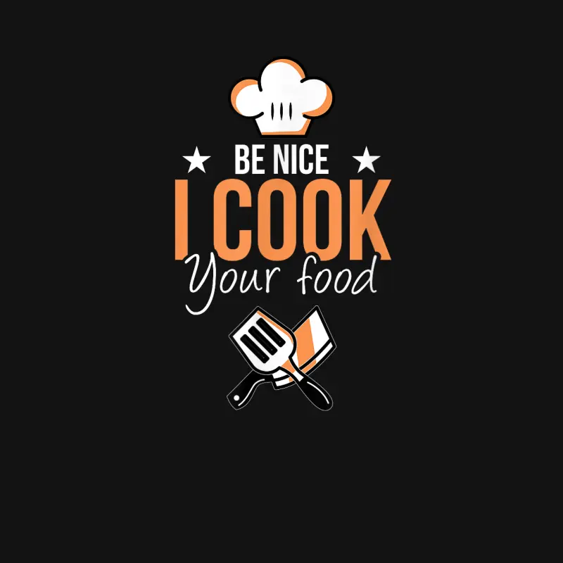 Be Nice I Cook Your Food Funny Restaurant Chef Cook Crew Youth Staple T-Shirt
