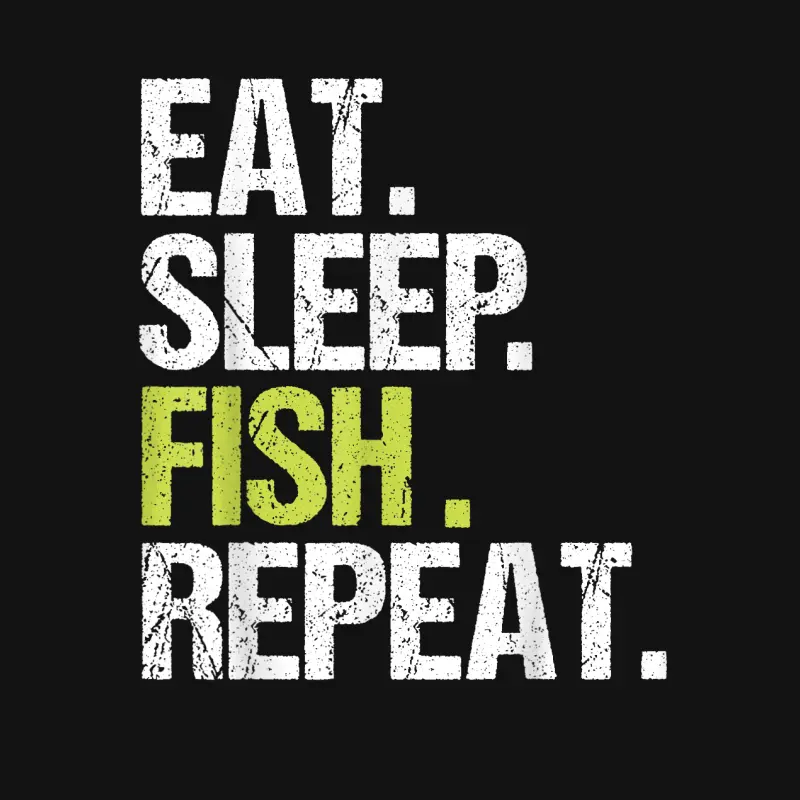 Eat Sleep Fish Repeat Shirt Fishing Fisherman Angling Gift Unisex Long Sleeve T-Shirt