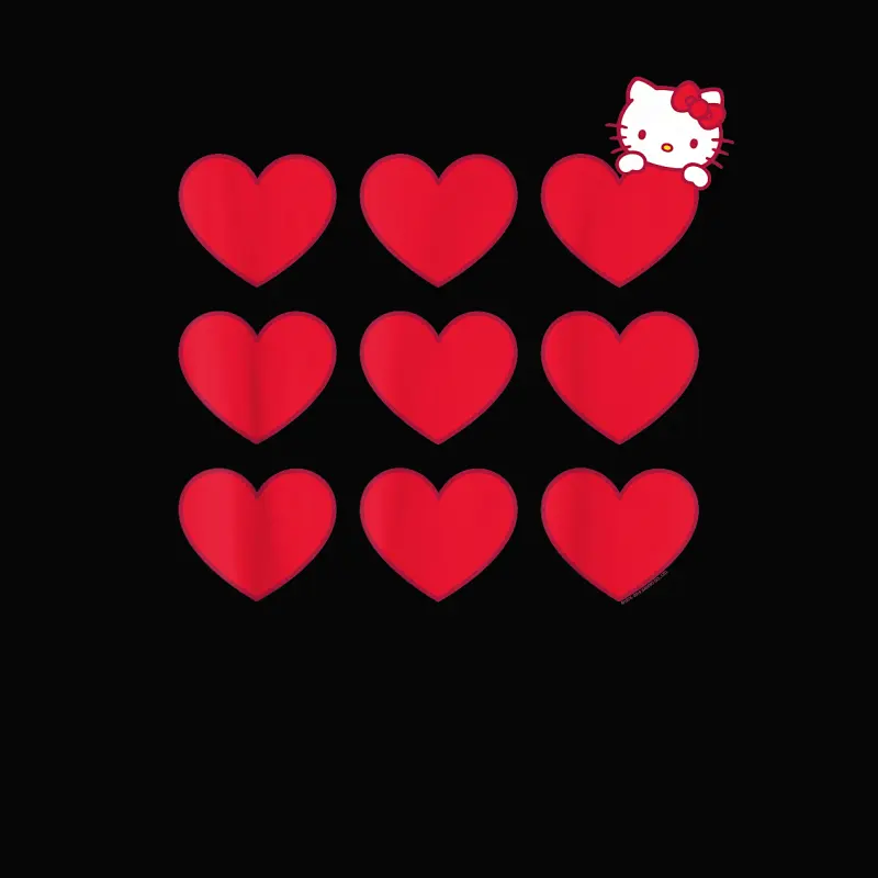 Hello Kitty Stacked Hearts Tee Shirt Toddler Staple T-Shirt