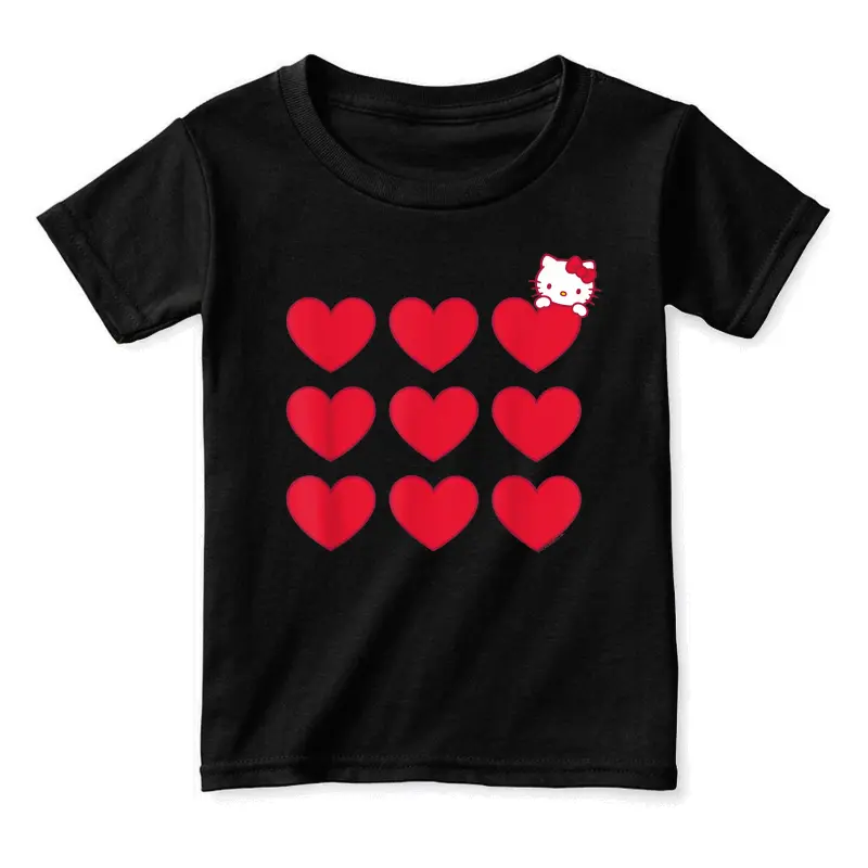 Hello Kitty Stacked Hearts Tee Shirt Toddler Staple T-Shirt