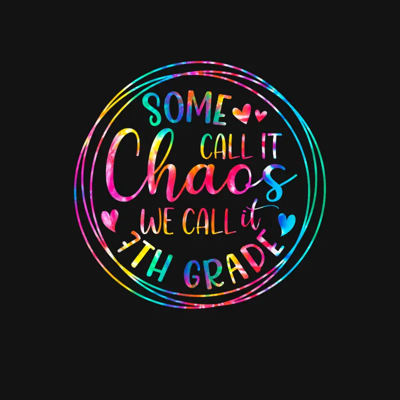 Some Call It Chaos We Call It 7Th Grade Teacher Appreciation Youth Staple T-Shirt