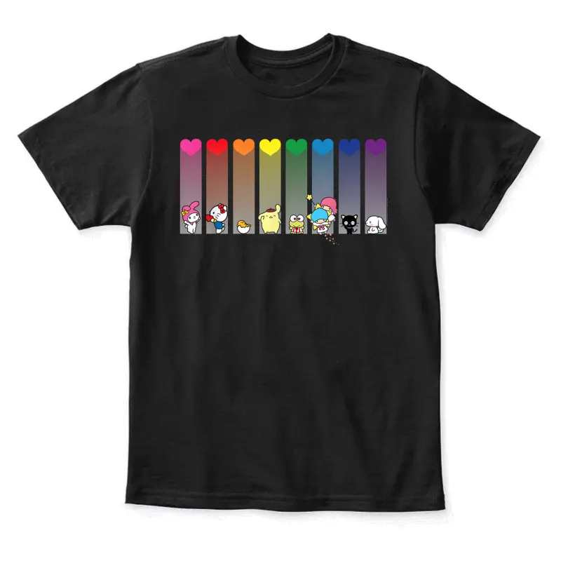 Hello Kitty And Friends Sanrio Rainbow Youth Staple T-Shirt