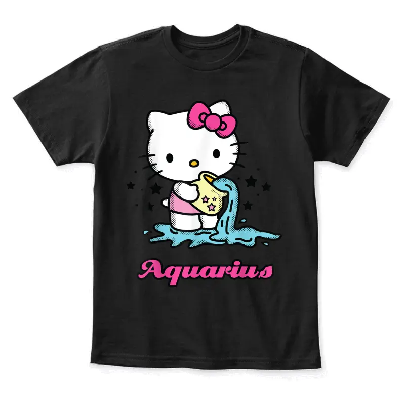 Hello Kitty Zodiac Aquarius Tee Shirt Youth Staple T-Shirt