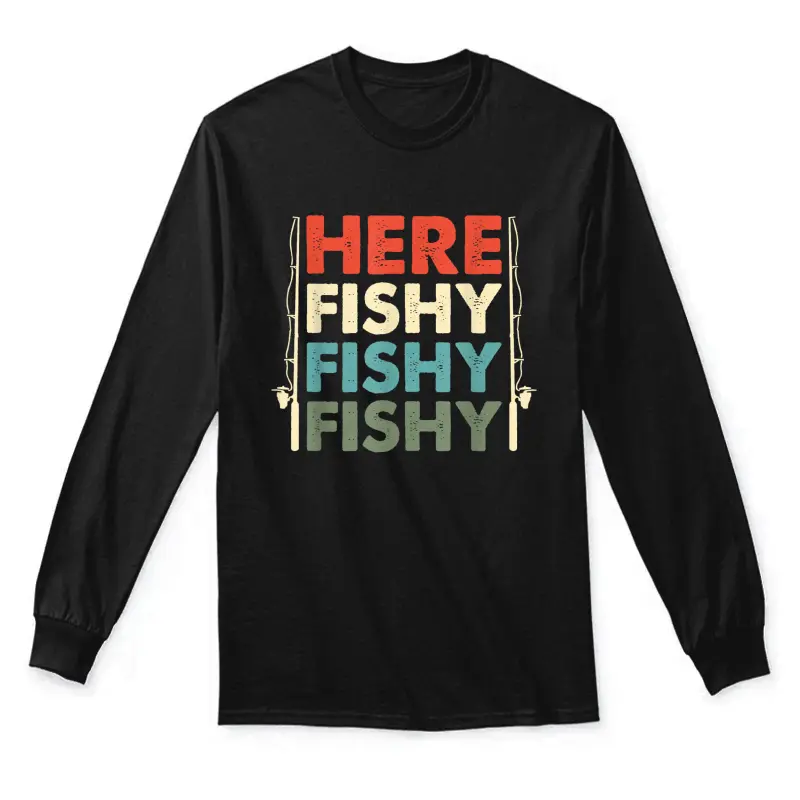 Fish Hunting Fishing Fishrod Fisherman Unisex Long Sleeve T-Shirt