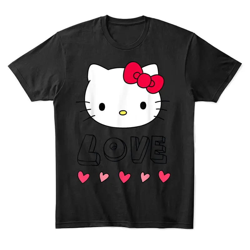 Hello Kitty Love And Hearts Valentine Shirt Unisex Staple T-Shirt