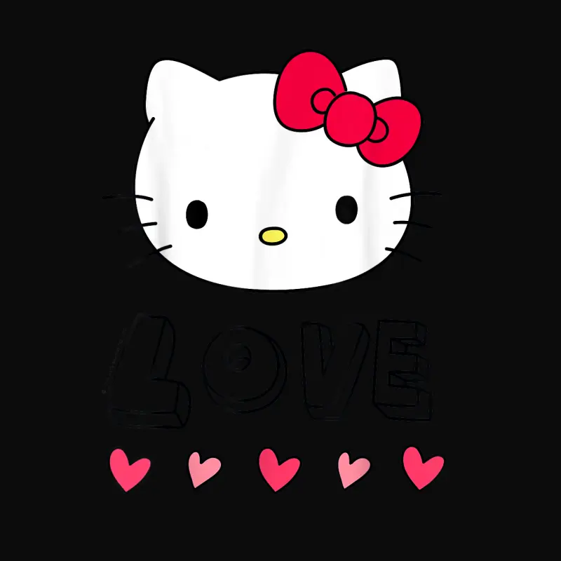Hello Kitty Love And Hearts Valentine Shirt Unisex Staple T-Shirt