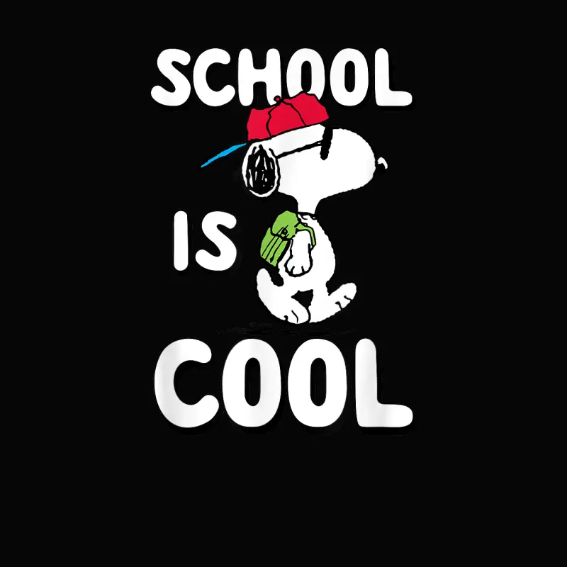 Peanuts - Snoopy School Is Cool Toddler Staple T-Shirt