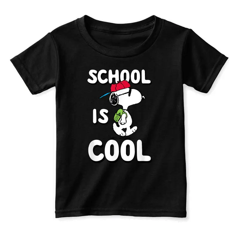 Peanuts - Snoopy School Is Cool Toddler Staple T-Shirt