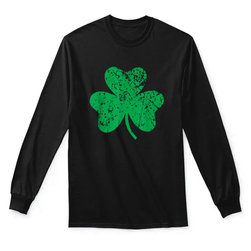 Shamrock St. Patricks Day Ireland Pride Irish Green Unisex Long Sleeve T-Shirt