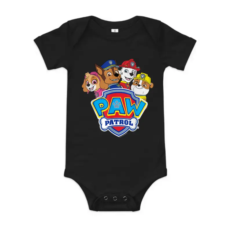 Paw Patrol Group With Logo Baby Onesie