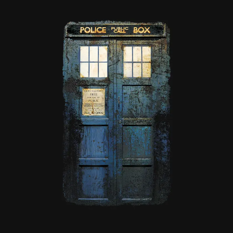 Doctor Who Cosplay Tardis Distressed Time-Traveller Sci-Fan Baby Onesie