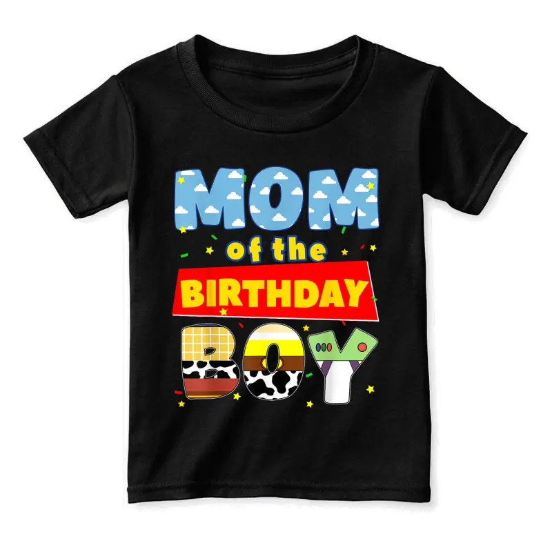 Mom And Dad Birthday Boy Cowboy Family Party Decorations Toddler Staple T-Shirt