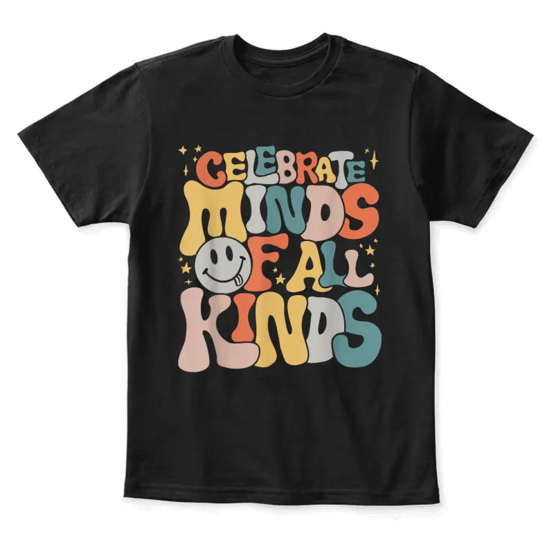 Celebrate Minds Of All Kinds Neurodiversity Autism Awareness Youth Staple T-Shirt