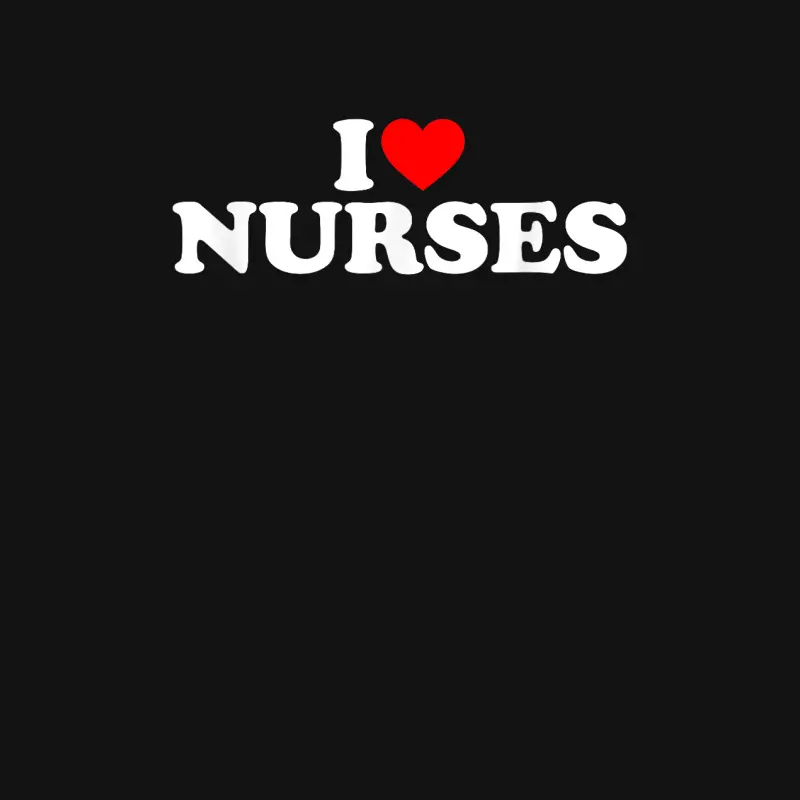 I Love Nurses Unisex Long Sleeve T-Shirt