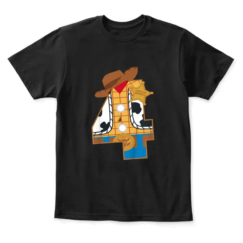 Disney And Pixar’s Toy Story Fourth Birthday 4 Years Old Youth Staple T-Shirt