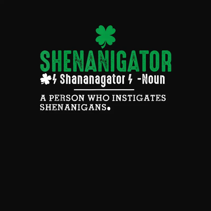 Funny St Patricks Day Shirt Shenanigator Shenanigans Outfit Unisex Staple T-Shirt