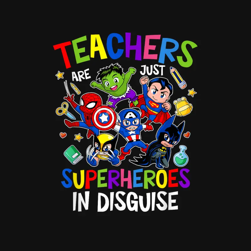 Funny Teachers Are Superheroes Back To School Gifts Baby Onesie