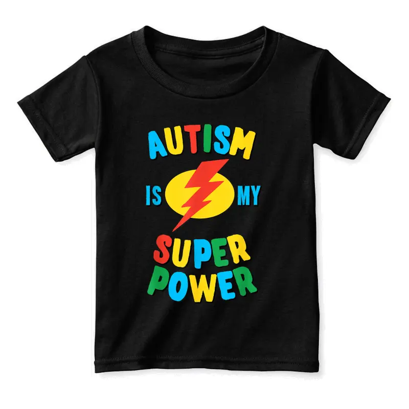 Autism Is My Superpower Toddler Staple T-Shirt