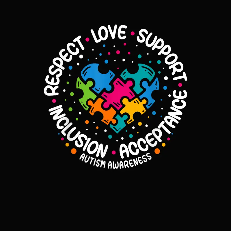 Autism Awareness Respect Love Support Blue Autism Toddler Staple T-Shirt
