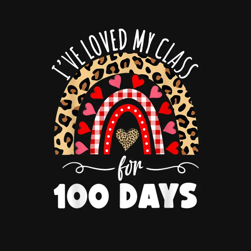 I've Loved My Class For 100 Days Rainbow Valentine Teacher Baby Onesie