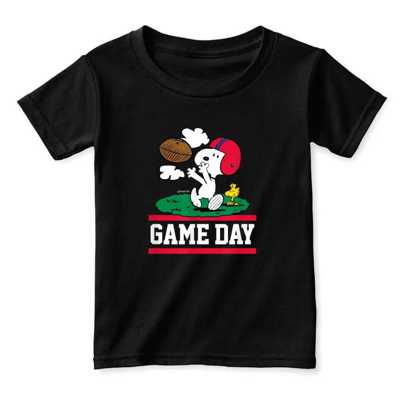 Peanuts - Snoopy & Woodstock Football Game Day Toddler Staple T-Shirt