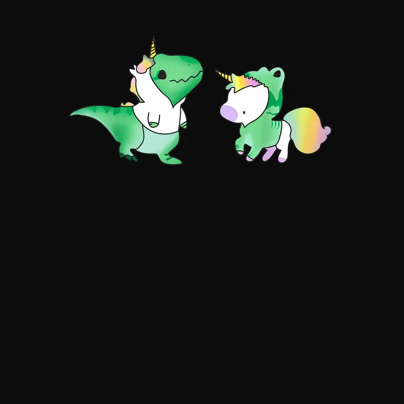 Unicornasaurus Rex - T Rex Dinosaur And Unicorn Tshirt Unisex Staple T-Shirt