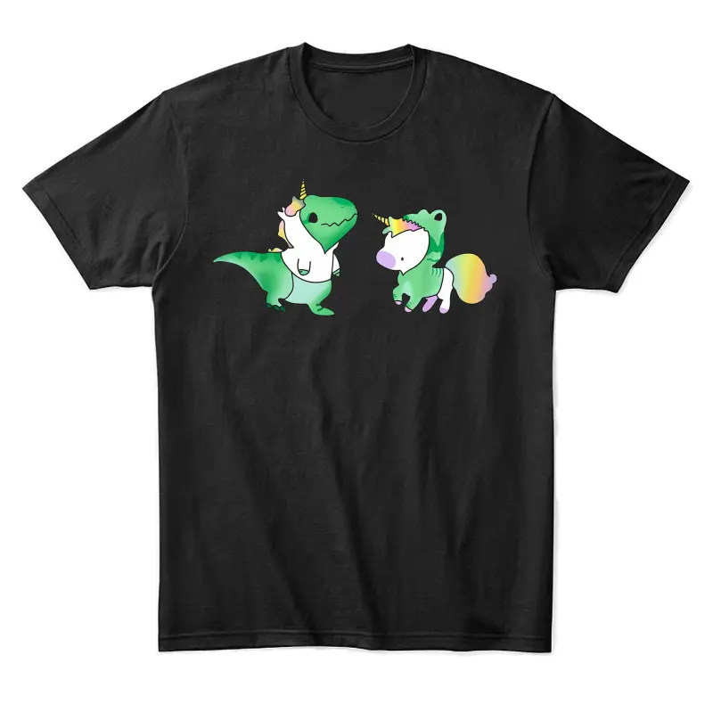 Unicornasaurus Rex - T Rex Dinosaur And Unicorn Tshirt Unisex Staple T-Shirt
