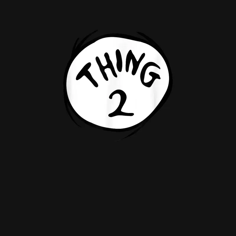 Dr. Seuss Thing 2 Emblem Unisex Long Sleeve T-Shirt