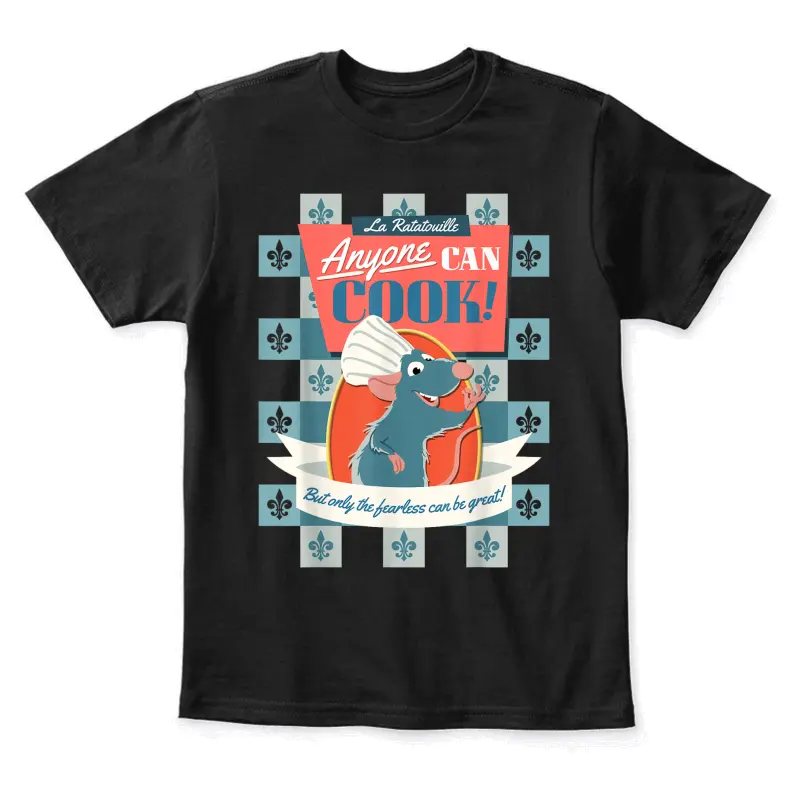 Disney Pixar Ratatouille Remy Anyone Can Cook Poster Youth Staple T-Shirt