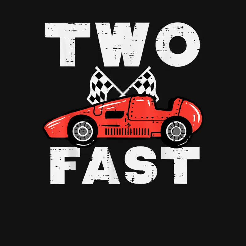 2Nd Birthday Race Car Two Fast 2 Year Old Bday Boys Kids Baby Onesie