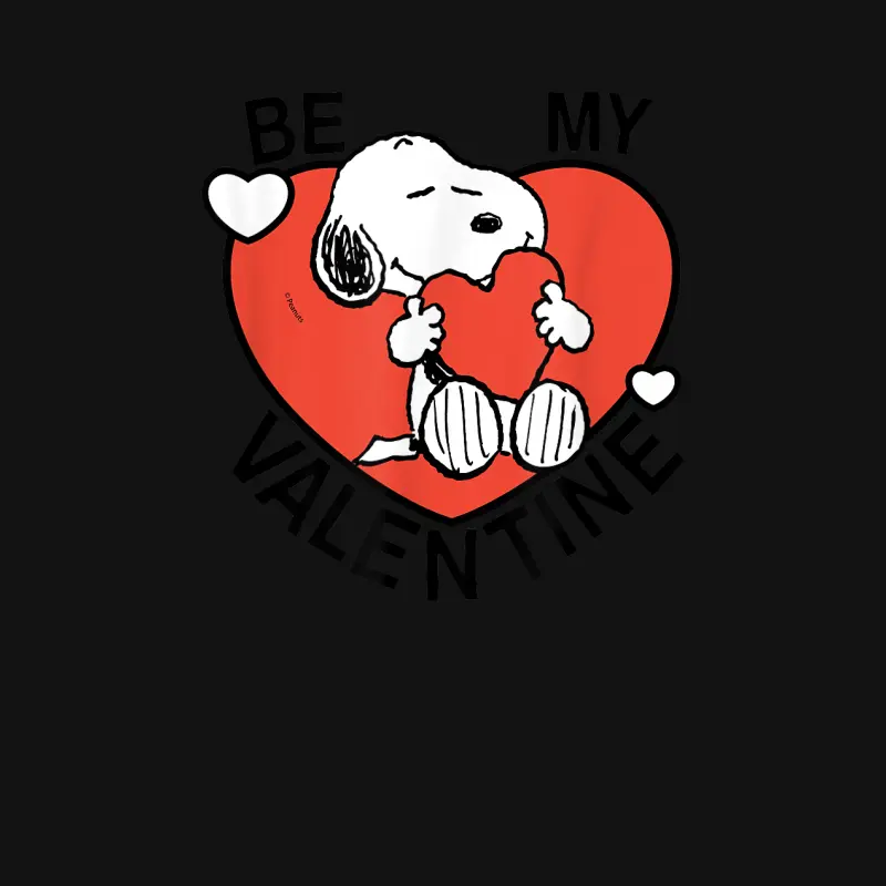 Peanuts Valentine Snoopy Heart Unisex Long Sleeve T-Shirt