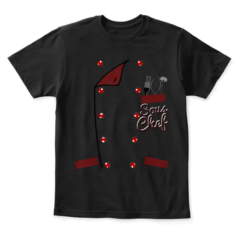 Sous Chef Jacket Funny Faux Costume Idea For Cooks Youth Staple T-Shirt