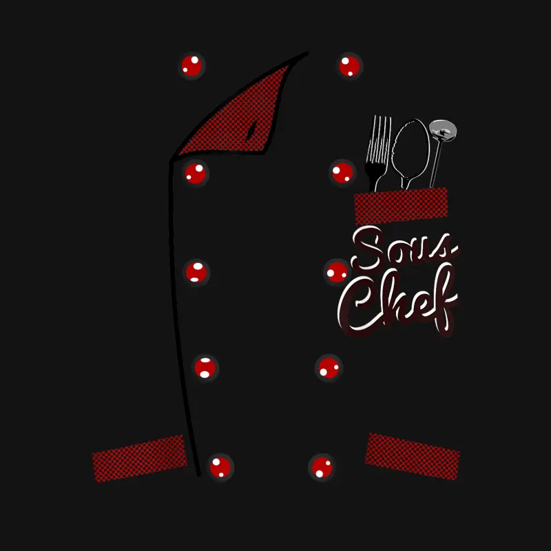 Sous Chef Jacket Funny Faux Costume Idea For Cooks Youth Staple T-Shirt