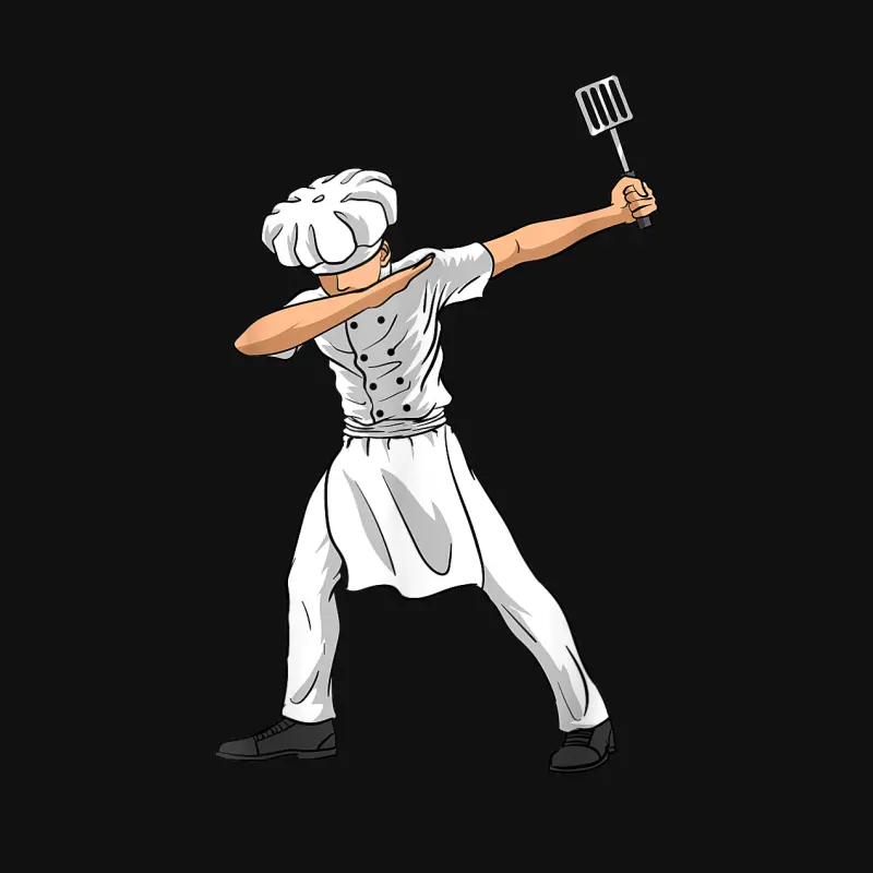 Chef Dabbing Culinary Sous-Chef Cuisine Kitchen Chief Cook Baby Onesie