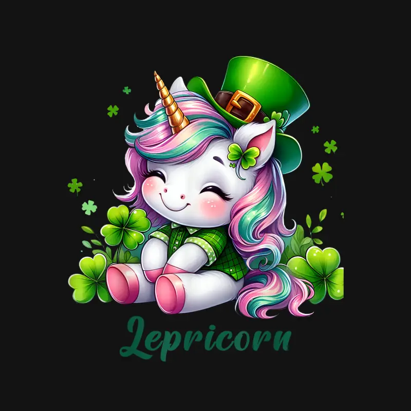 St Patricks Day Unicorn Cute Saint Pattys Girls Lepricorn Unisex Long Sleeve T-Shirt