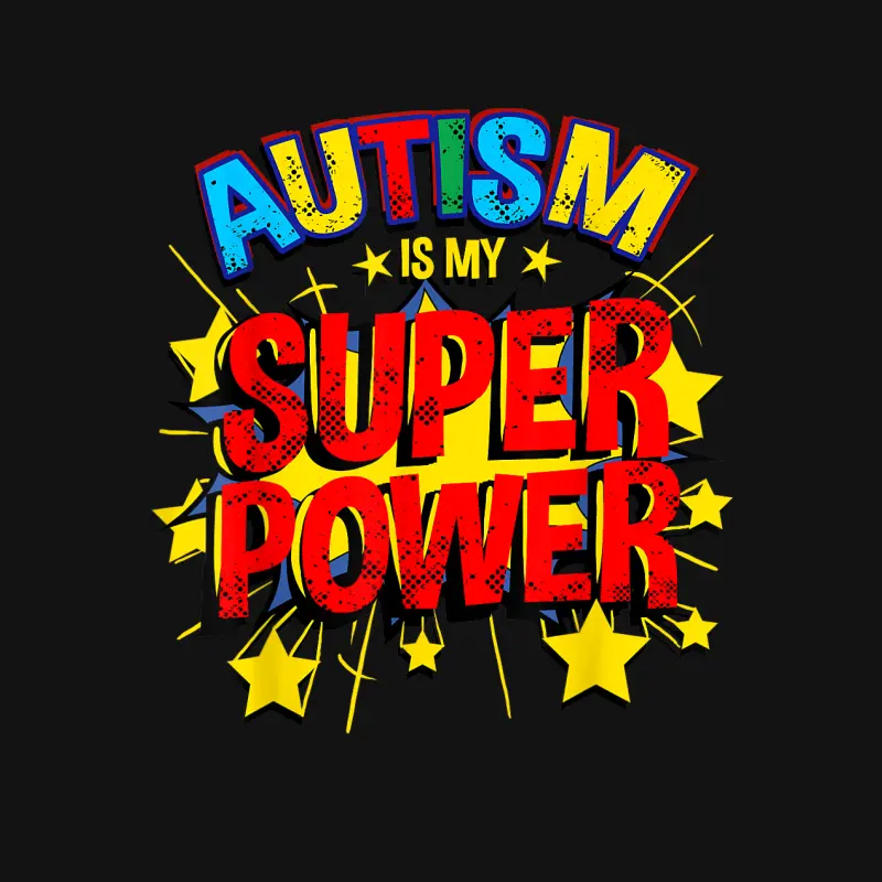 Autism Is My Superpower Autism Awareness Youth Staple T-Shirt