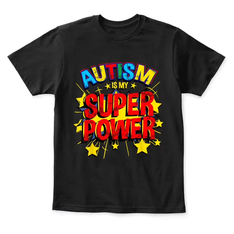 Autism Is My Superpower Autism Awareness Youth Staple T-Shirt