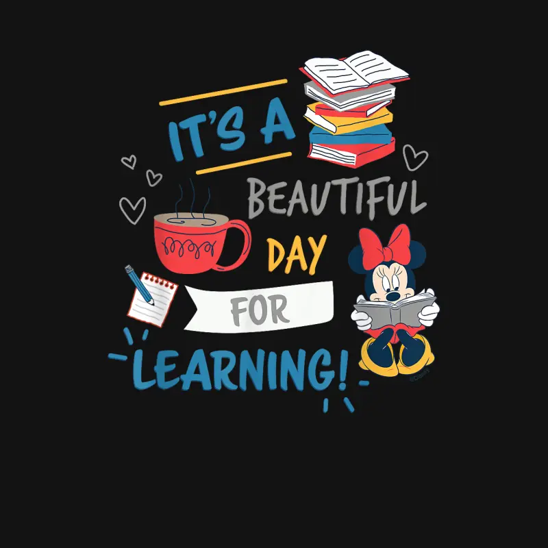 Disney Minnie Mouse Beautiful Day For Learning Teacher’s Day Unisex Long Sleeve T-Shirt