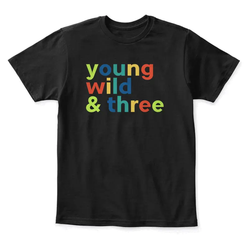 3Rd Birthday Boy - Funny Young Wild & Three Youth Staple T-Shirt