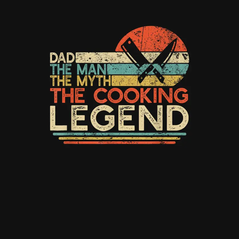 Vintage Cooking Dad The Man The Myth The Legend Chef Gift Baby Onesie