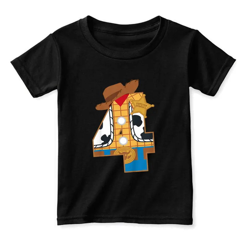 Disney And Pixar’s Toy Story Fourth Birthday 4 Years Old Toddler Staple T-Shirt
